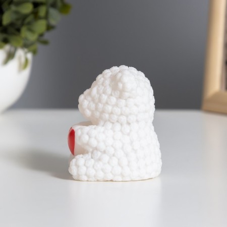 Nightlight "Bear with heart" 2W Led LR44 white 4.5x6x7cm-3
