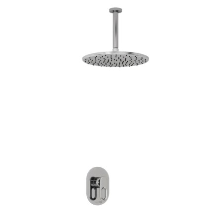 The shower system waserkraft a12830, built-in, tropical shower, brass/ABS plate, chrome 101201