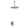 The shower system waserkraft a12830, built-in, tropical shower, brass/ABS plate, chrome 101201