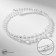 Assorted “Noel” bracelet shine, the color of the rainbow-white in silver