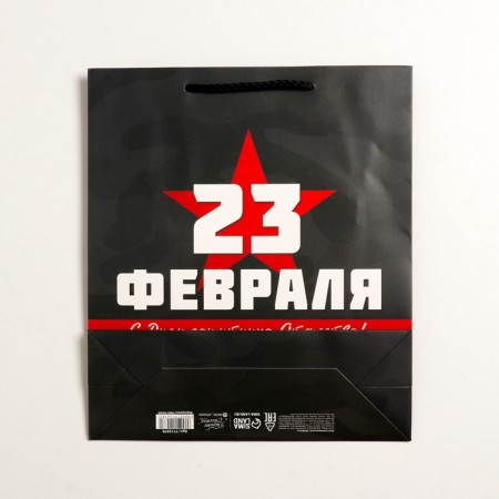 Gift Laminated Vertical Package, packaging, “Happy holiday!”, M 26 x 30 x 9 cm-4
