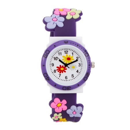 Watch is a wrist-on, "flowers", d-2 cm, strap silicone L-20 cm
