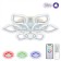 Lamp Citilux “Romb Smart” CL236A190E 90.5x90.5x12 cm, 9x11.6W, LED, Color White