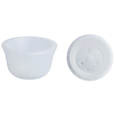Plastic pot Live-In-Green with the Omega tab, D = 20 cm, 2.4 l, the color is transparent-1