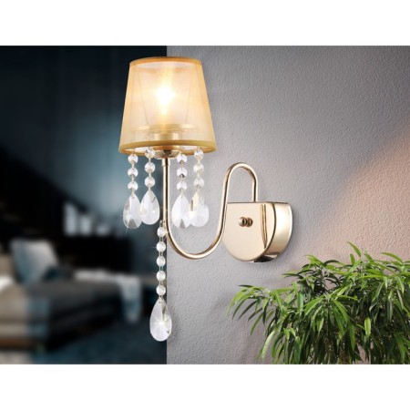 Wall lamp with lampshade and crystal Ambrella Light, Traditional, TR4596, 1HE14, Color Gold-1