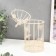 Summary Metal 1 Candle "Bird and a cage with butterflies" White 21.5x10x10 cm