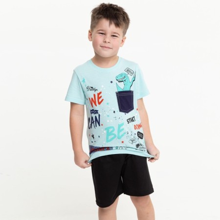 Children's shorts, black color, height 86 cm-1