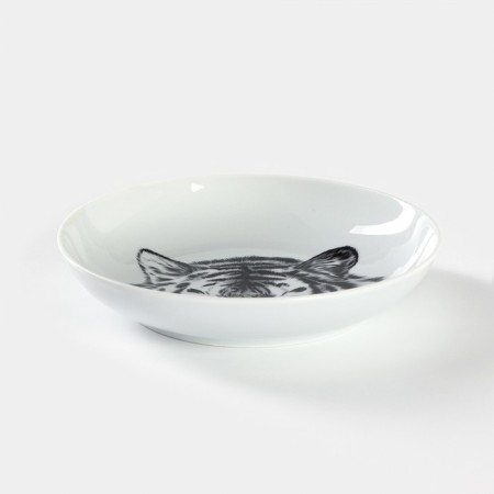 Porcelain Porcelain “Tiger”, 700 ml, D = 20.5 cm, white-1