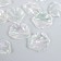 Beads for creativity plastic "Lesson" set 20 pcs Transparent mother -of -pearl 1.7x1.5 cm