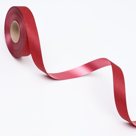 Tape "tiffany" for decor and gifts, red, 2 cm x 50 m-3