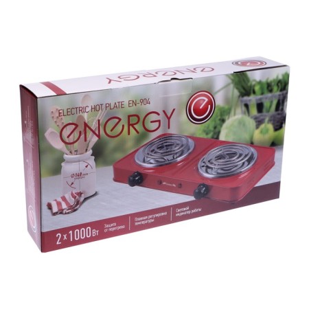 Electric tile Energy EN-904B, 2000 watts, 2 burners, black-5
