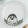 Ceramic plate "Hedgehog", 22.5 cm, white color