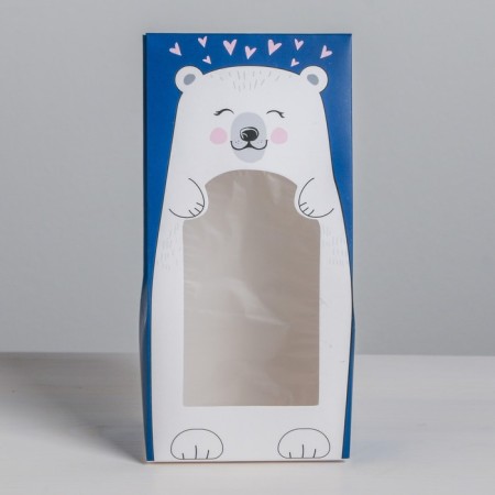 Confectionery box, packaging "Bear", 9 x 19 x 6 cm-3
