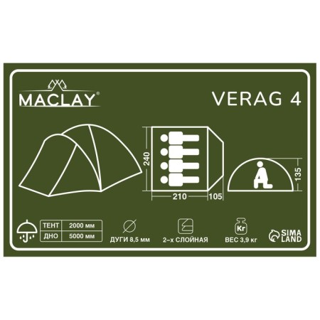 TARS TACE, Tracking Maclay VERAG 4, 4-seater, with vestibule-14
