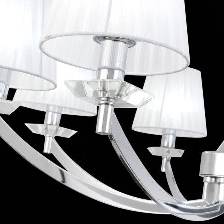 Suspension lamp ST LUCE. SL1756.103.08. Bello. 8x40 watts, E14, 90x90x35 cm, chromium color-6