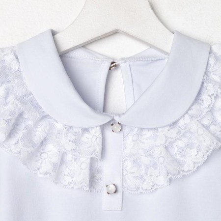 School blouse for a girl, white color, height 134-4