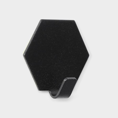 Set of metal self -adhesive hooks Savanna Black Loft Gear, 4 pcs, line 2 cm-3