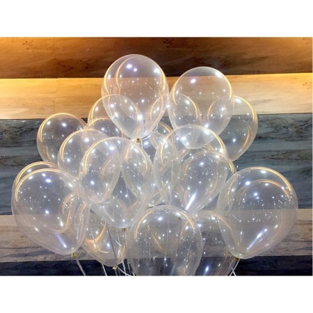 Shar Latex 18 ", transparent, crystal, set 25 pcs.-1