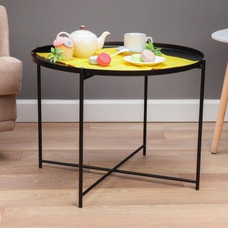 Coffee table "Grand" YS-8668, black 63x63x46 cm