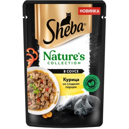 SHEBA wet food for cats, spider, chicken/paprika, 75 g