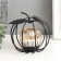 Climber metal, glass per 1 candle "Apple" D-4 cm 11x9x12 cm