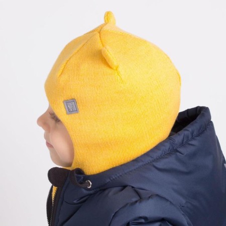 Hat-shuttle, mustard color, size 50-54-1