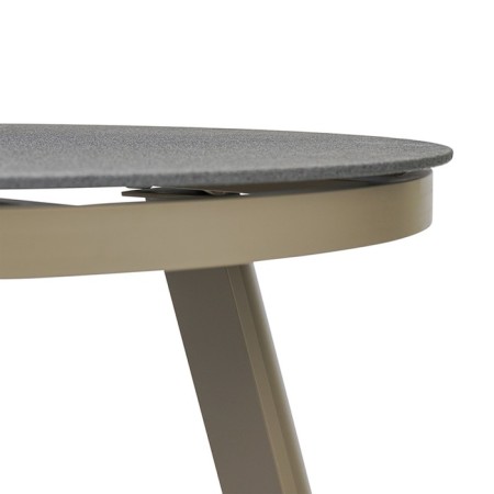 Dining table LEIF, 900 × 900 × 750 mm, gray-beige color-4