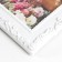 Photo frame plastic 10x15 cm "Plant pattern" white 17x22 cm