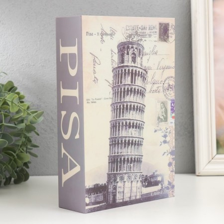 Casket safe Book Plastic, Metal "Pisan Tower" 5.5x15.5x24 cm