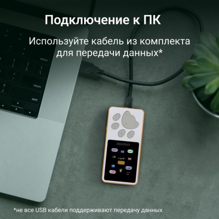 Hi-Fi Flash Digma S4 8GB White/Orange/1.8 "/FM/MicrosDHC-6