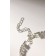 Bracelet with rhinestones "Bright" square, white color in silver, 18 size