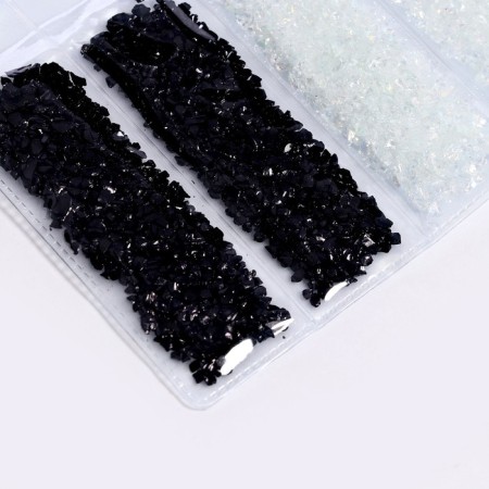 Glass chips for epoxy resin, set 3 colors, weight 1 color - 10 g-1