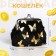 Children's wallet on the farmar, black color