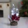 LED figure "Christmas tree in the snow", 10 × 19 × 5 cm, plastic, batteries CR2032x2, glow of white