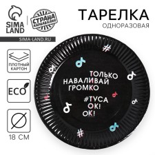 Disposable paper plate 