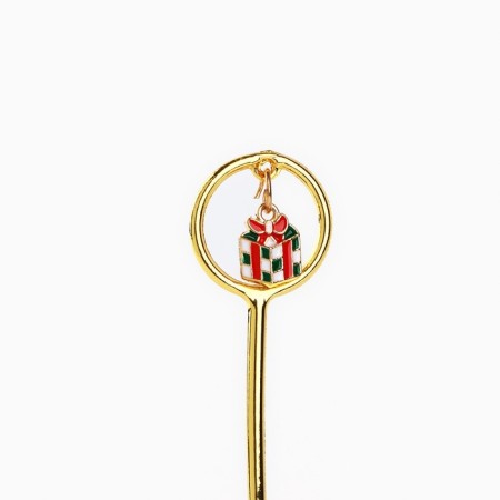 A teaspoon spoon with a New Year's Suspension Suspension for the New Year, 11.5 x 2.3 cm-4