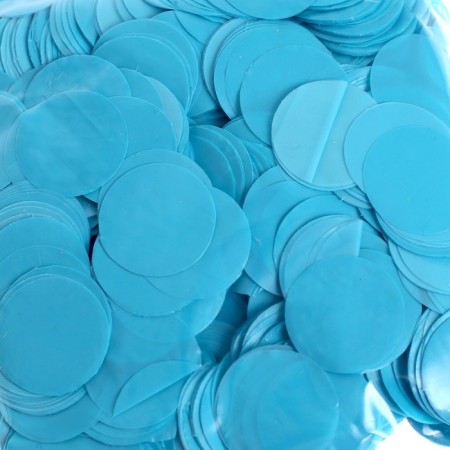 Confetti for decor, gloss, diameter 2 cm, 200 g, tiffany color-1