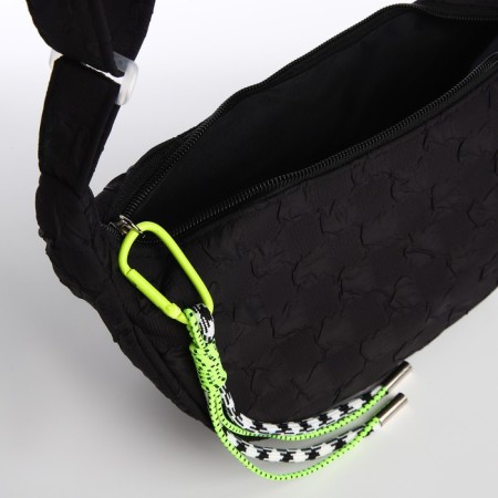 Women's bag over the shoulder, black color 30*14*10 cm-4