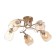 LUSTER "LOIS" 5x40W E27 gold 54x54x22cm