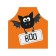 Apron kitchen with a photocrint "Bat scares", adjustable, size OS