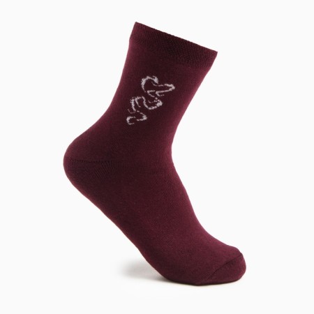 Women's socks, cherry color, size 23-25
