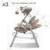 Electric shackles Sweet Baby Lila Pinguino, 2 in 1, Cream color