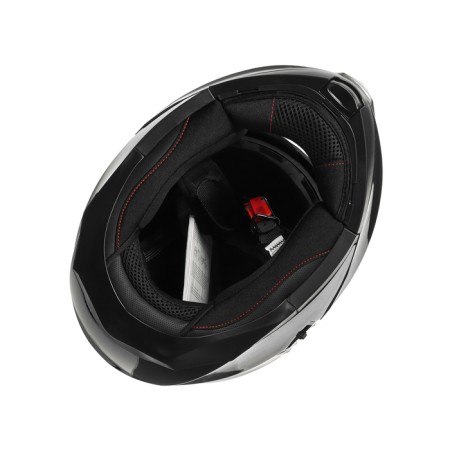 Modular helmet with two visors, size XL (60-61), model-BLD-160E, black glossy-10