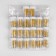 English pins, 22 mm, 50 pcs, gold color