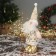 Soft toy "Santa Claus Flower" (59x21 cm extended legs) 40x21 cm, golden-white