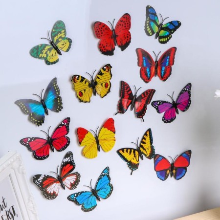 Magnet Plastic "Butterfly" mix 9.5x8.5 cm-1