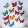 Magnet Plastic "Butterfly" mix 9.5x8.5 cm