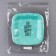 Disposable plate plate square "Happy Day", mint, 16.5x16.5 cm