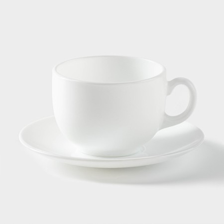 Tea Service Luminarc Diwali, 220 ml, 6 people, glass ceramic, white-2