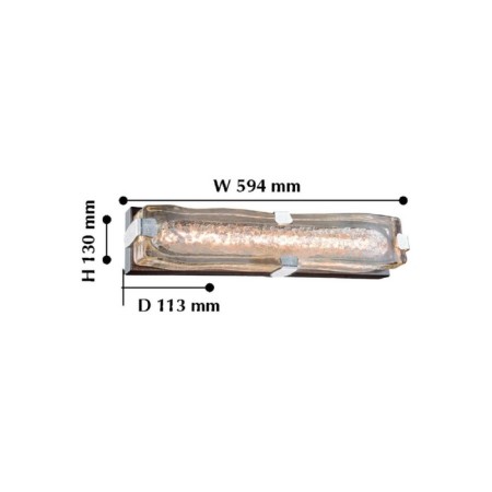 Wall lamp Massa 594 mm, 113 mm, LED 14.4W-2